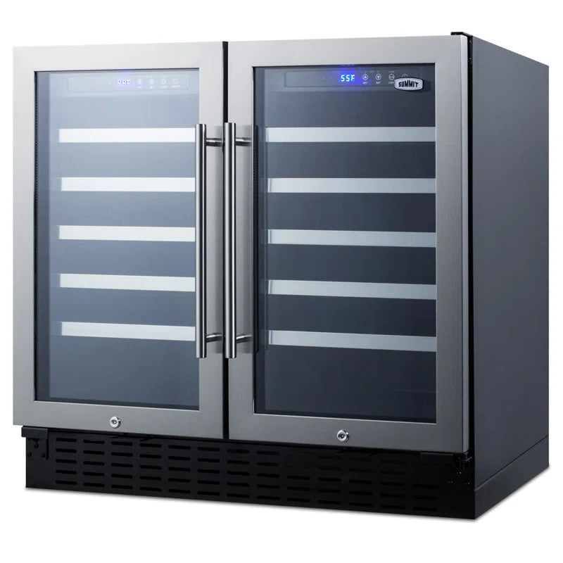 Dual Zone 35.38'' 68 Bottle Wine Refrigerator