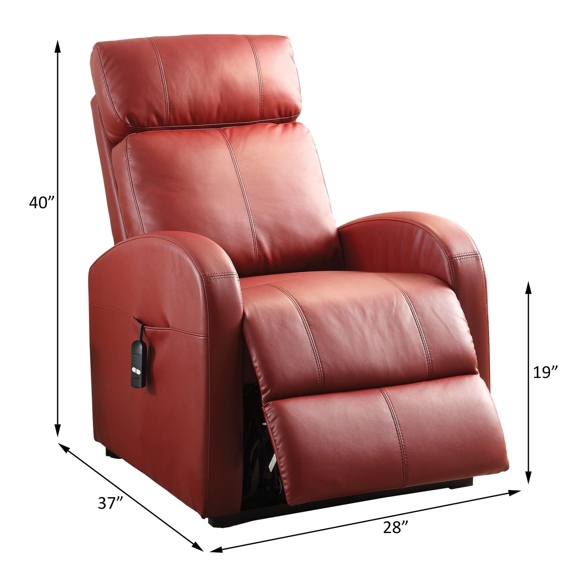 Ricardo Power Lift Recliner Chair with Tufted Back and Wired Controller