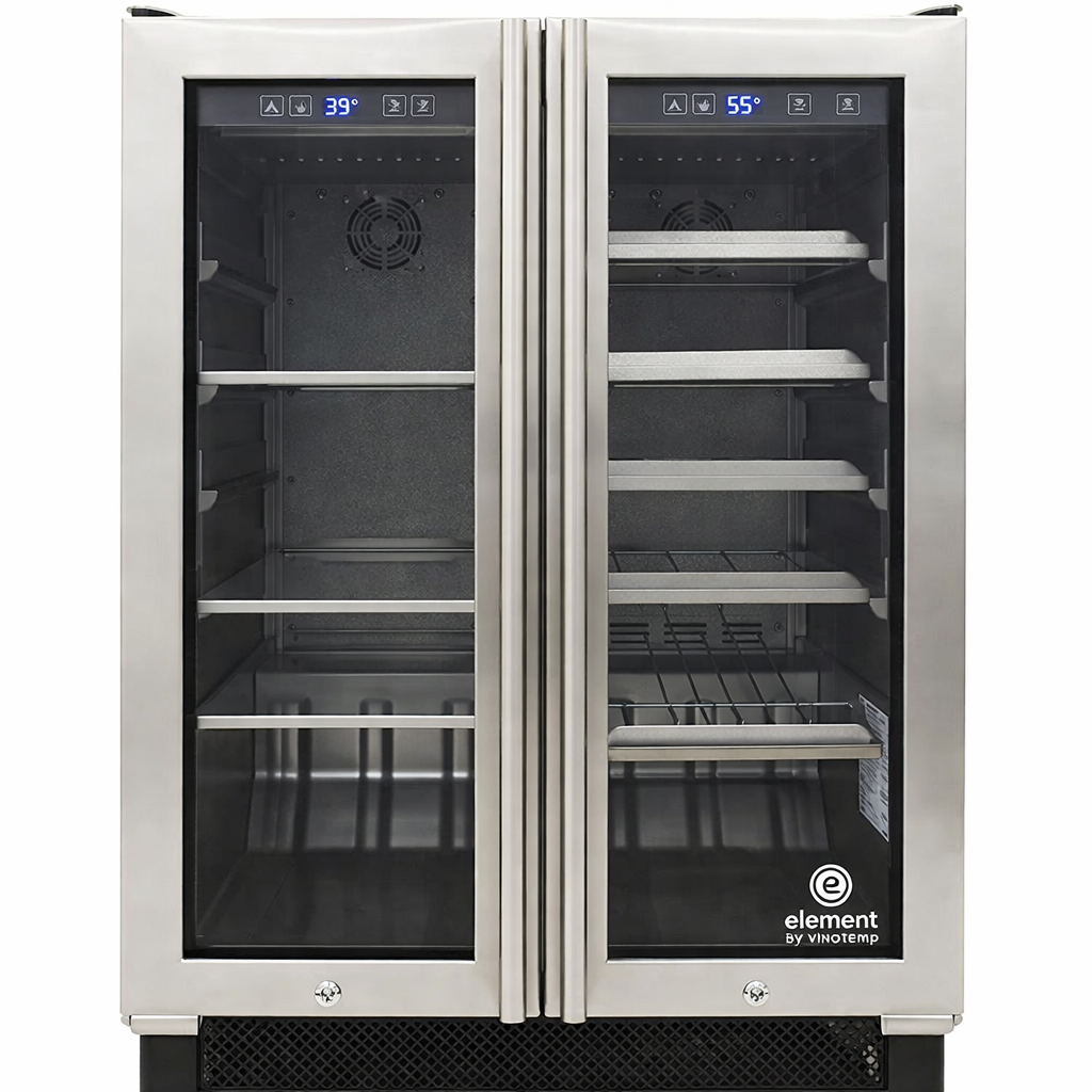 Dual Zone 23.62'' 21 Bottle and Can Wine & Beverage Refrigerator
