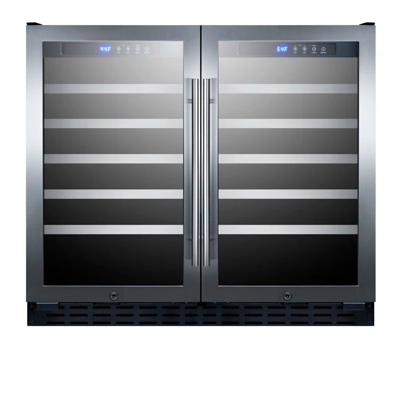 Dual Zone 35.38'' 68 Bottle Wine Refrigerator