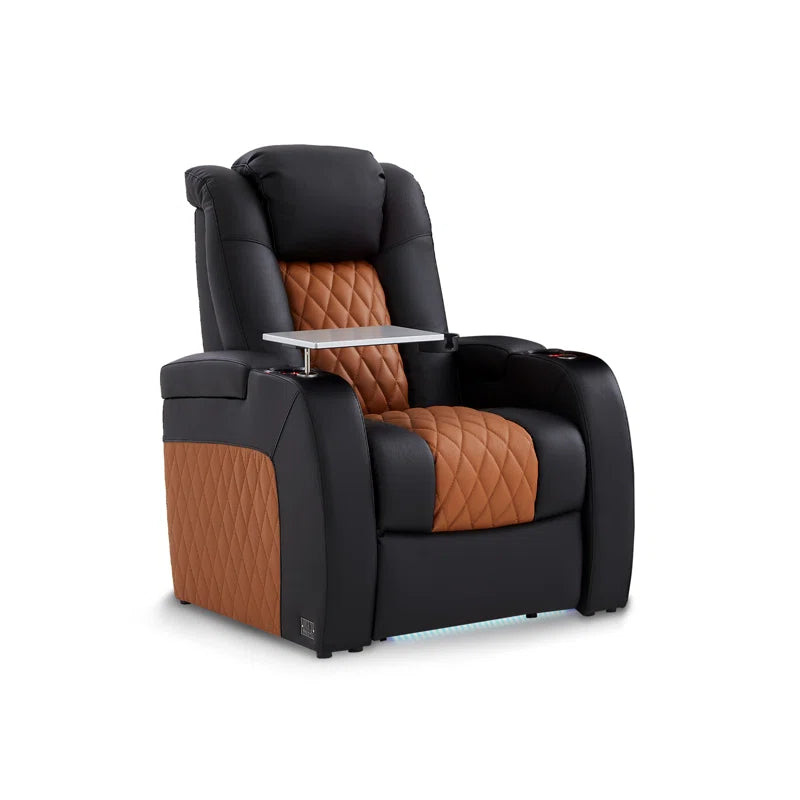 Mixell Leather Home Theater Seating with Cup Holder