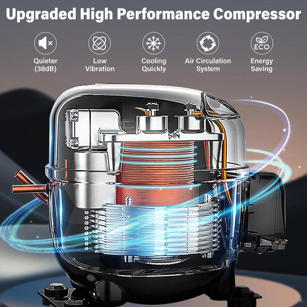 30 In. Dual Zone 33-Wine Bottles and 80-Cans Beverage Wine Cooler Side-By-Side Built in Refrigerator Frost-Free in Black