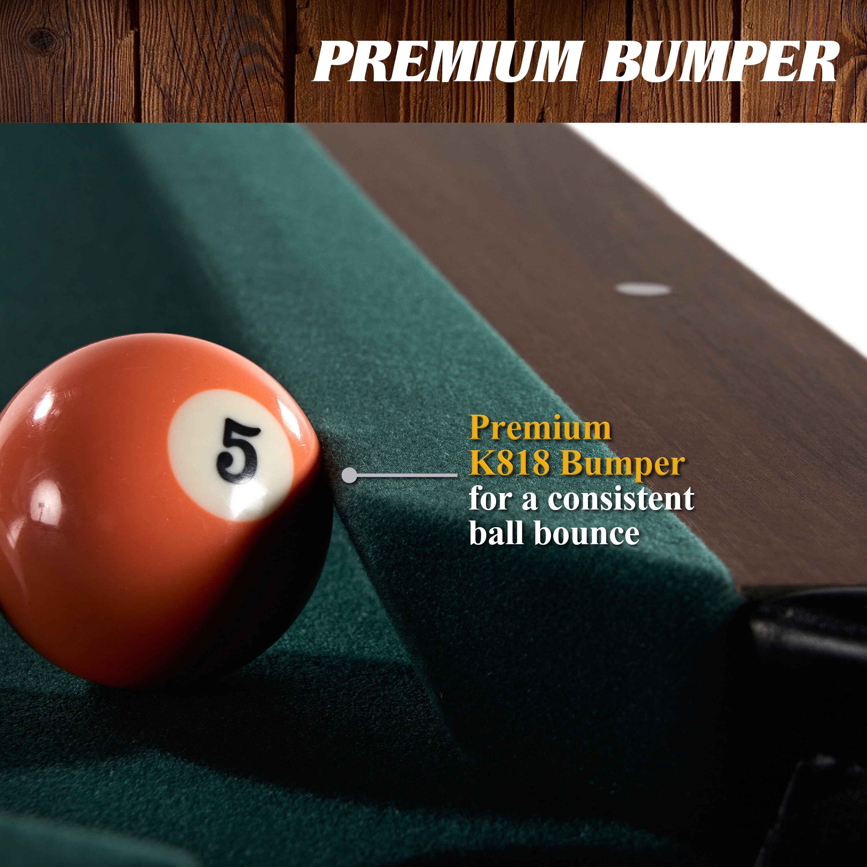 7.25 Ft Winstead Pool Table - Full Size Billiard Table with Complete Accessories Set, Green, by