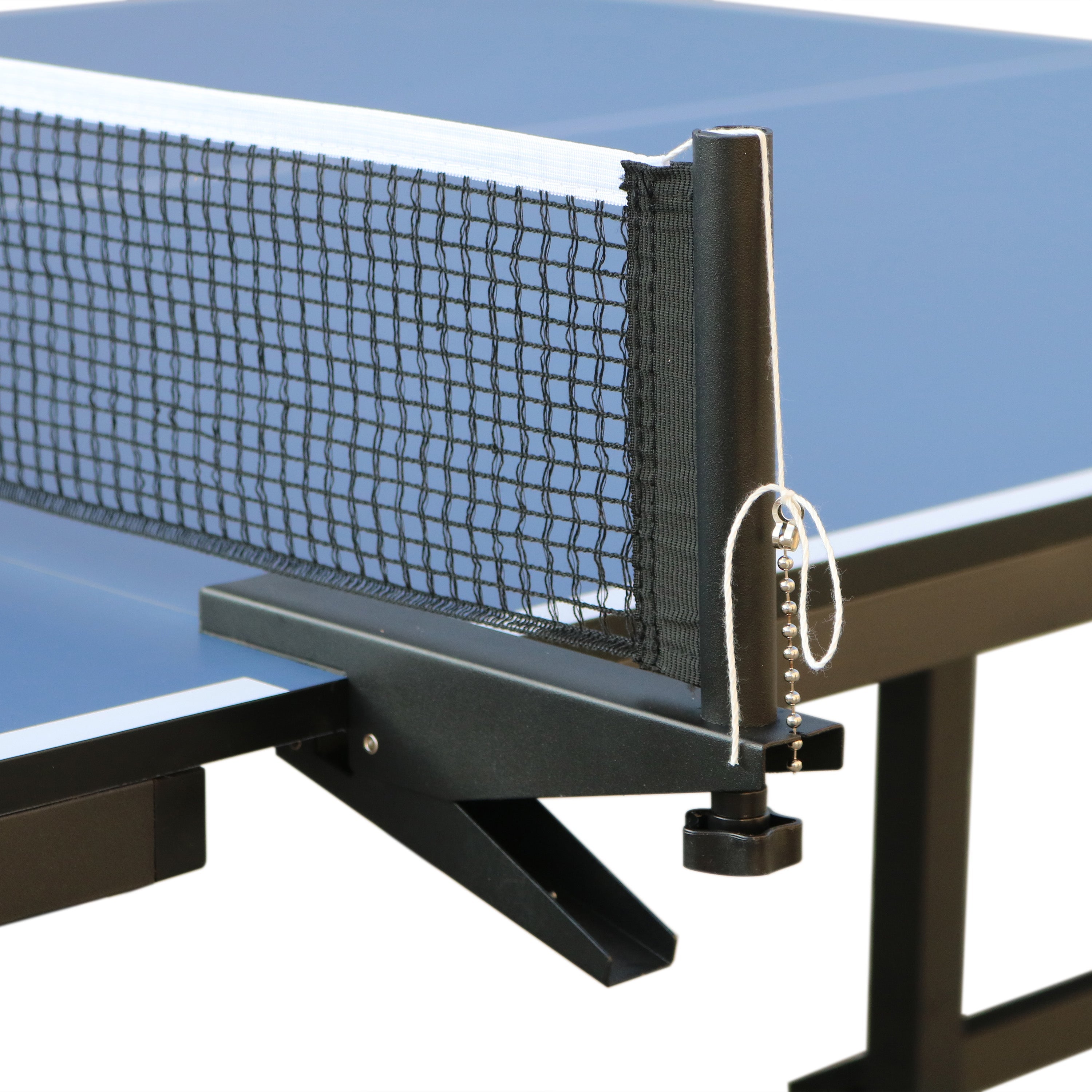 Indoor Table Tennis Table 108 x 60 Inch with 15mm MDF Top, Net and Paddle Set, Foldable Ping Pong Table