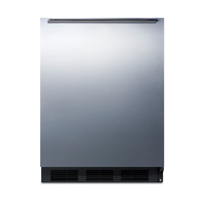 5.5-Cu Ft Built-In Mini Fridge ( Stainless Steel Door and Black Cabinet )