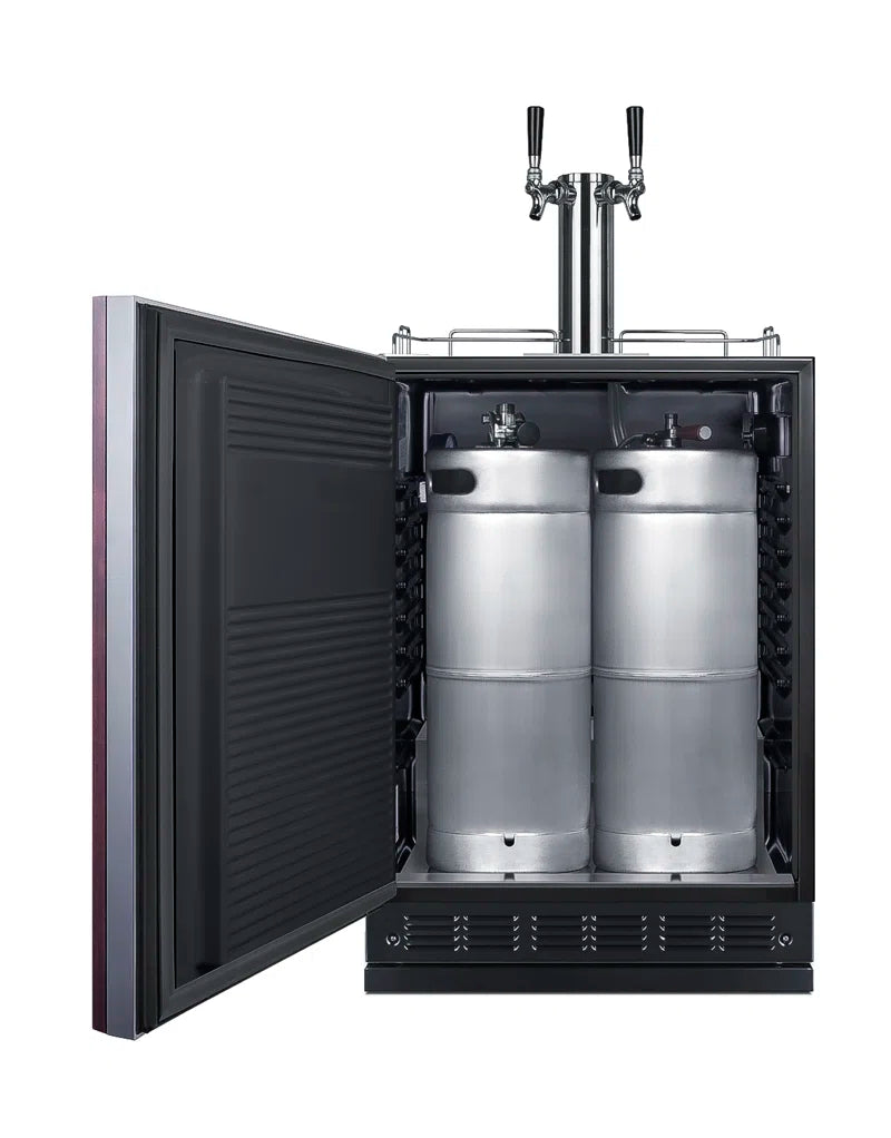 24" W Commercial/Residential Panel Ready (Not Included) Beer Kegerator