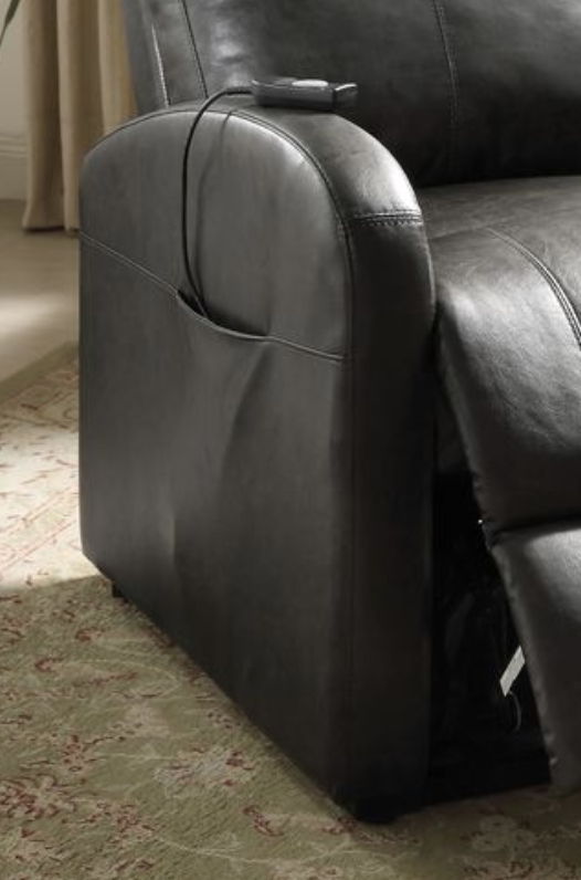 Ricardo Power Lift Recliner Chair in Brown with PU Leather Upholstery