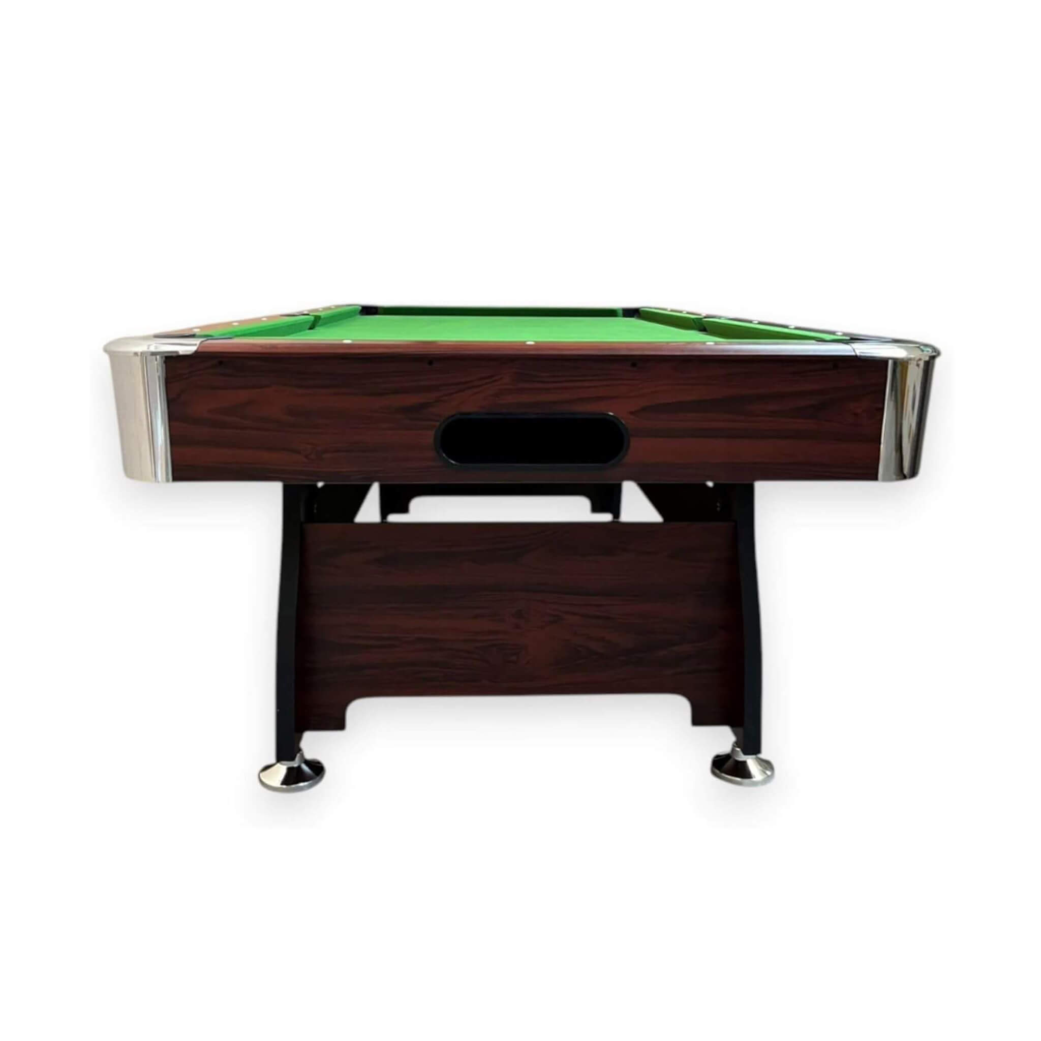 8FT Billiard Pool Table with Green Felt, Automatic Ball Return and Accessories Kit