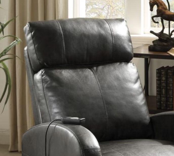 Ricardo Power Lift Recliner Chair in Brown with PU Leather Upholstery