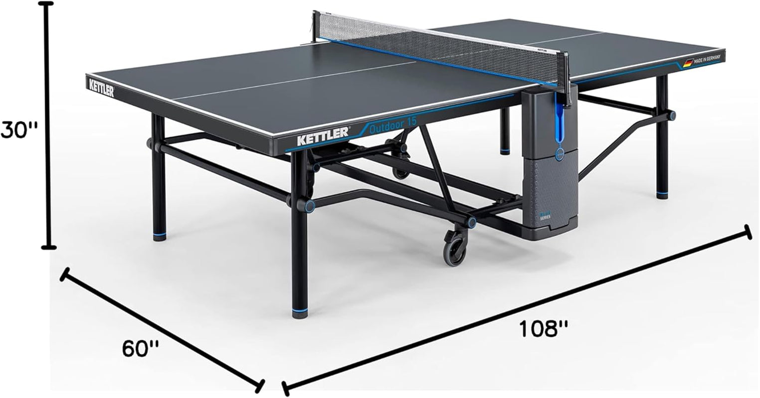 Outdoor 15 Table Tennis Table 4-Player Bundle
