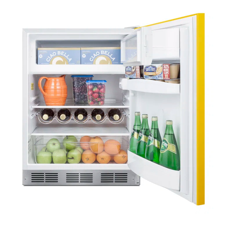 5 Cubic Feet Freestanding Mini Fridge with Freezer