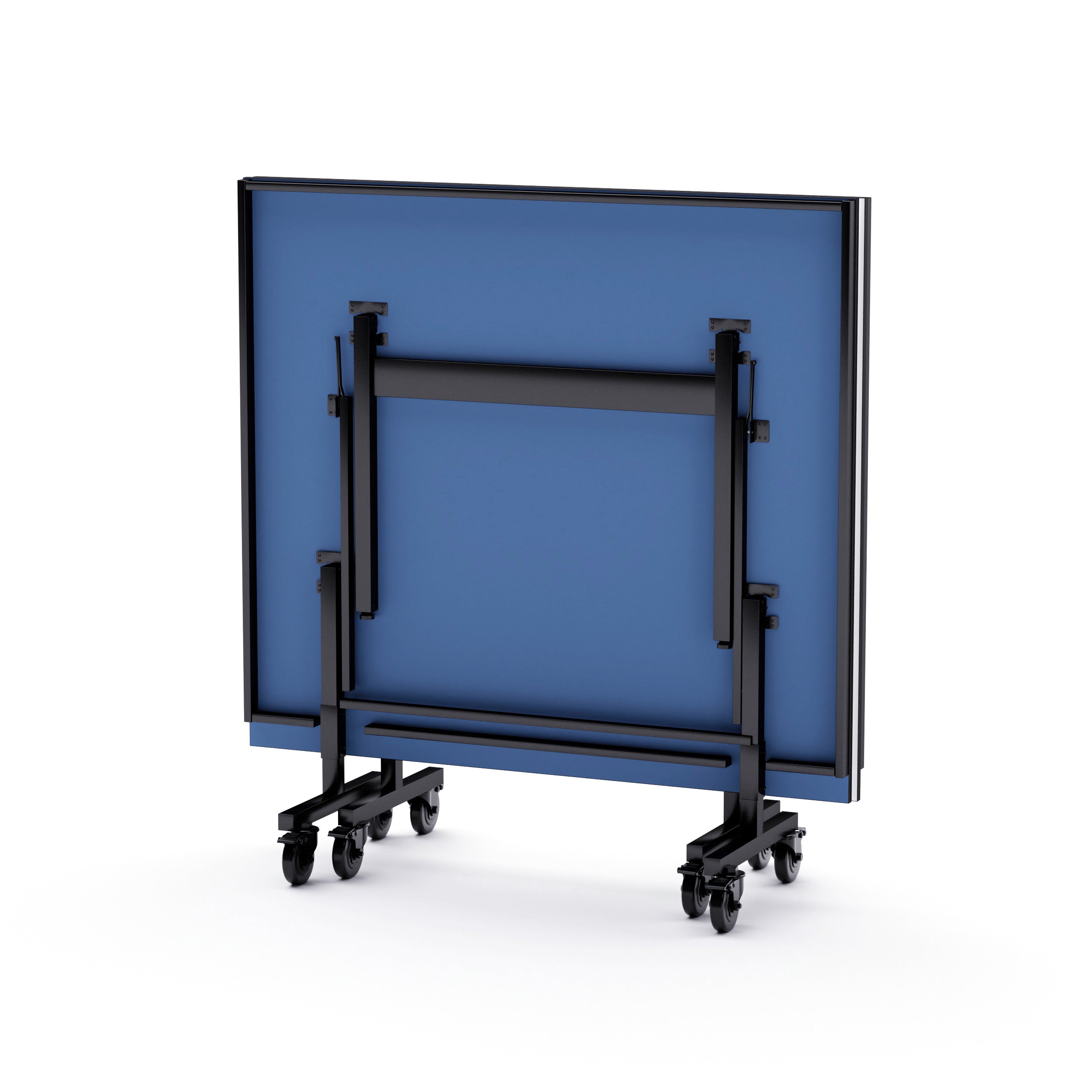 Indoor Table Tennis Table 108 x 60 Inch with 15mm MDF Top, Net and Paddle Set, Foldable Ping Pong Table